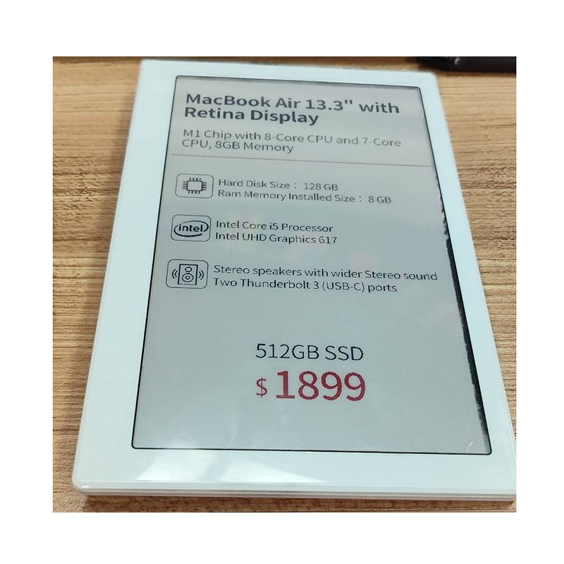 NFC 数字价格标签 7.5 英寸 3 种颜色